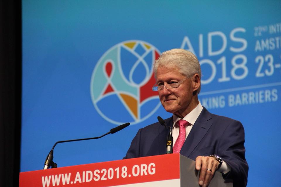 Билл Клинтон на AIDS 2018. Фото: Инна Гаврилова
