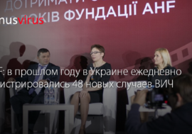 AHF: в прошлом году в Украине ежедневно регистрировались 48 новых случаев ВИЧ