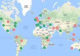 Интерактивная карта изменений наркополитики в мире за 2017 год