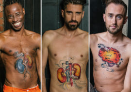 HIV positive men undress to raise awareness about ageing with the virus
